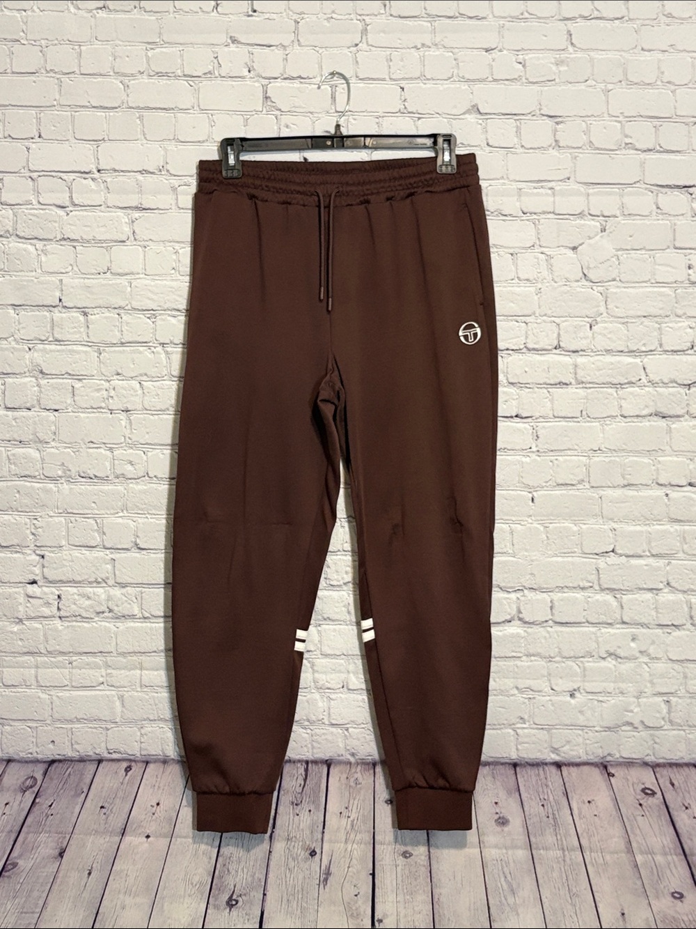 Sergio Tacchini Brown Logo Sweatpants